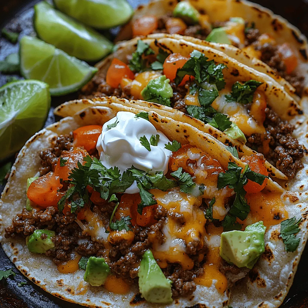 To create a truly memorable Tasty Taco Fiesta, it’s essential to focus on the quality of the ingredients. The foundation of any great taco lies in its components, starting with the ground beef. Opt for fresh, high-quality ground beef, ideally with a fat content of around 80/20 for optimal flavor and juiciness. The fat keeps the meat moist during cooking, providing a rich and satisfying bite. If you prefer a leaner option, ground turkey or chicken can also be used, but be mindful of the seasoning to ensure the flavors remain robust.