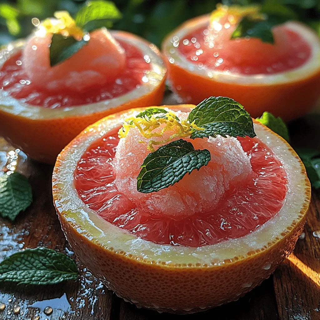 Creating the perfect Frozen Grapefruit Sparkle Cups starts with understanding the key components of the recipe. The main ingredient, grapefruit, is known for its unique combination of sweetness and tartness, which serves as the foundation for this refreshing treat. However, to elevate the flavor profile, we’ll also incorporate a few additional ingredients that work harmoniously together.