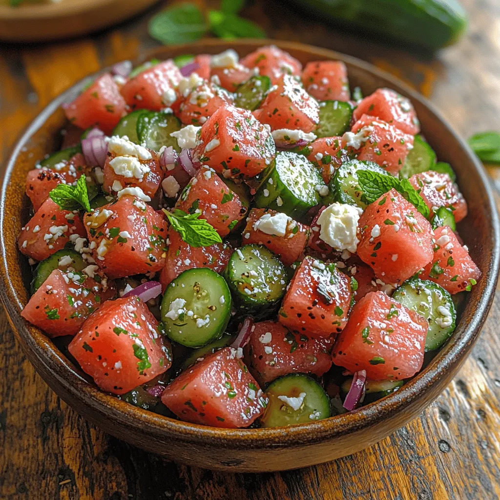 Summer provides an abundance of fresh produce, and utilizing these seasonal ingredients not only enhances the flavor of your dishes but also offers numerous health benefits. Fresh fruits and vegetables are often packed with vitamins, minerals, and antioxidants that support overall health and wellness. The Watermelon Cucumber Feta Salad stands out among summer salads as it showcases the best of seasonal offerings, transforming simple ingredients into a culinary masterpiece.