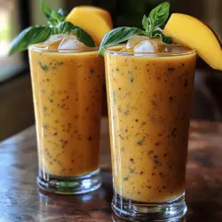 As the sun shines brightly and the temperatures rise, there’s nothing quite as refreshing as a smoothie that embodies the essence of summer. The Tropical Bliss: Mango Basil Smoothie is a vibrant blend that tantalizes the taste buds while delivering a nutritional punch. With its luscious mango flavor harmoniously complemented by the aromatic notes of fresh basil, this smoothie is not just a treat for your palate; it's a healthful addition to your daily routine.