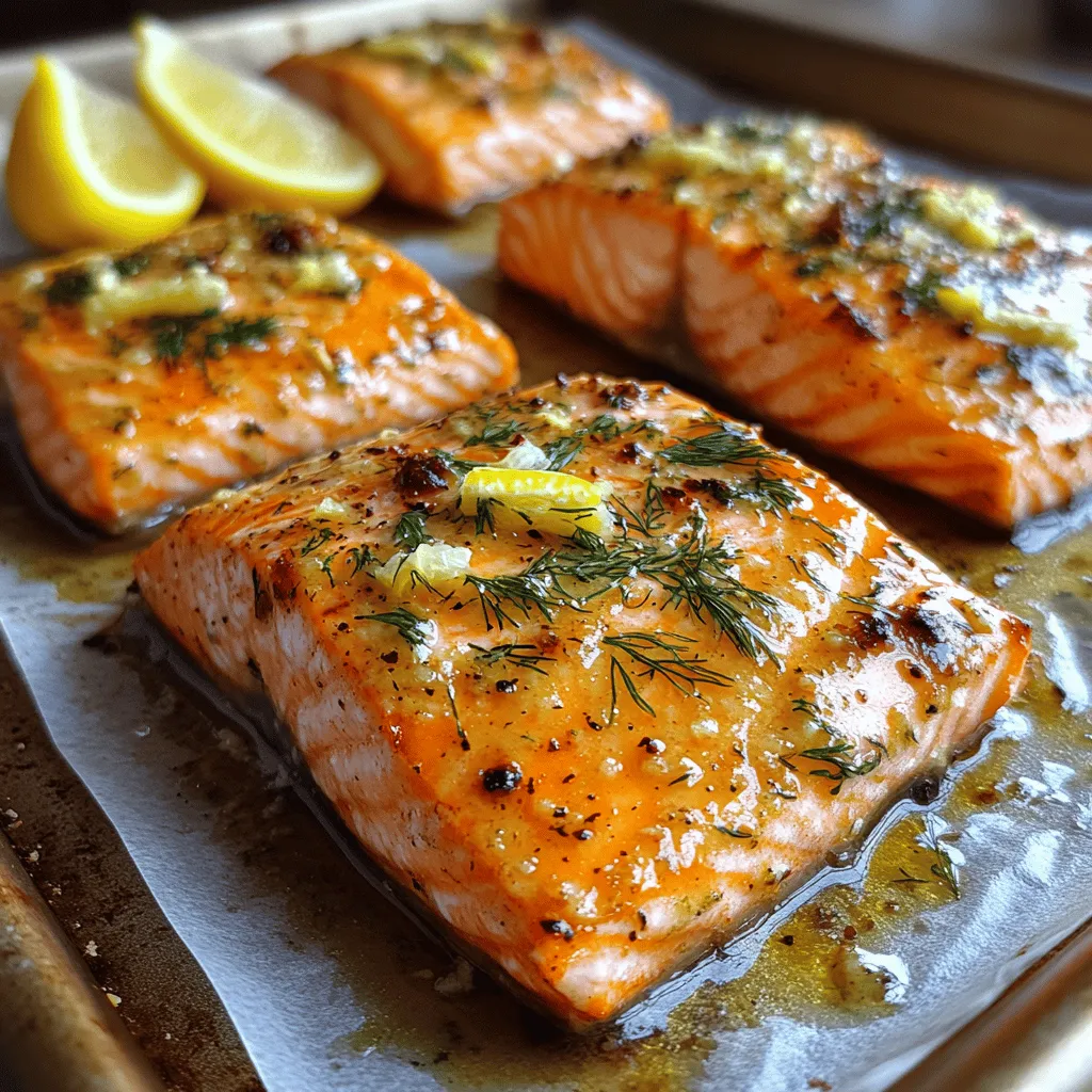 Baked salmon is a beloved dish in many households, celebrated not only for its delicious taste but also for its numerous health benefits. When expertly prepared, salmon offers a tender and flaky texture that pairs beautifully with a variety of flavors, making it a versatile choice for weeknight dinners or special occasions. One of the most delightful ways to prepare this fish is by baking it with a luscious garlic-dill marinade that enhances its natural richness while imparting fresh, aromatic notes.