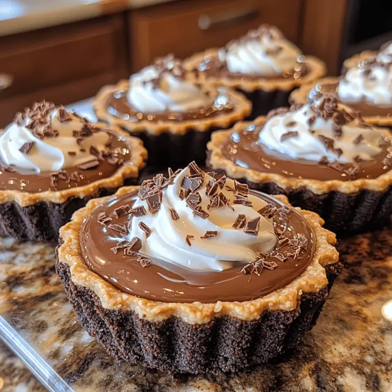 Before diving into the recipe, it’s important to understand the key components that make these mini chocolate cream pies so delicious. Each element plays a crucial role in the overall flavor and texture of the dessert, and mastering them will set you up for success in your baking endeavors.