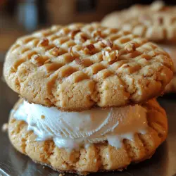 If you're searching for a dessert that beautifully marries the rich, nutty flavor of peanut butter with the cool, creamy texture of ice cream, look no further than Crunchy Peanut Butter Cookie Ice Cream Sandwiches. This indulgent treat is perfect for any occasion, from casual weeknight desserts to festive gatherings during the summer months. Imagine biting into a perfectly baked peanut butter cookie, its crunchy edges giving way to a luscious scoop of ice cream, creating a harmonious blend of flavors and textures.