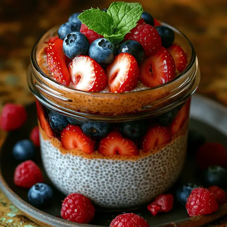 Chia seed pudding is quickly becoming a staple in health-conscious diets across the globe, and for good reason. This versatile dish can serve as a nourishing breakfast, a delightful dessert, or a satisfying snack. The star ingredient, chia seeds, have gained recognition for their impressive nutritional profile, which includes essential omega-3 fatty acids, dietary fiber, and a wealth of antioxidants. When combined with the creamy texture of almond milk and the natural sweetness of mixed berries, chia seed pudding transforms into a delectable treat that is as beneficial as it is enjoyable.