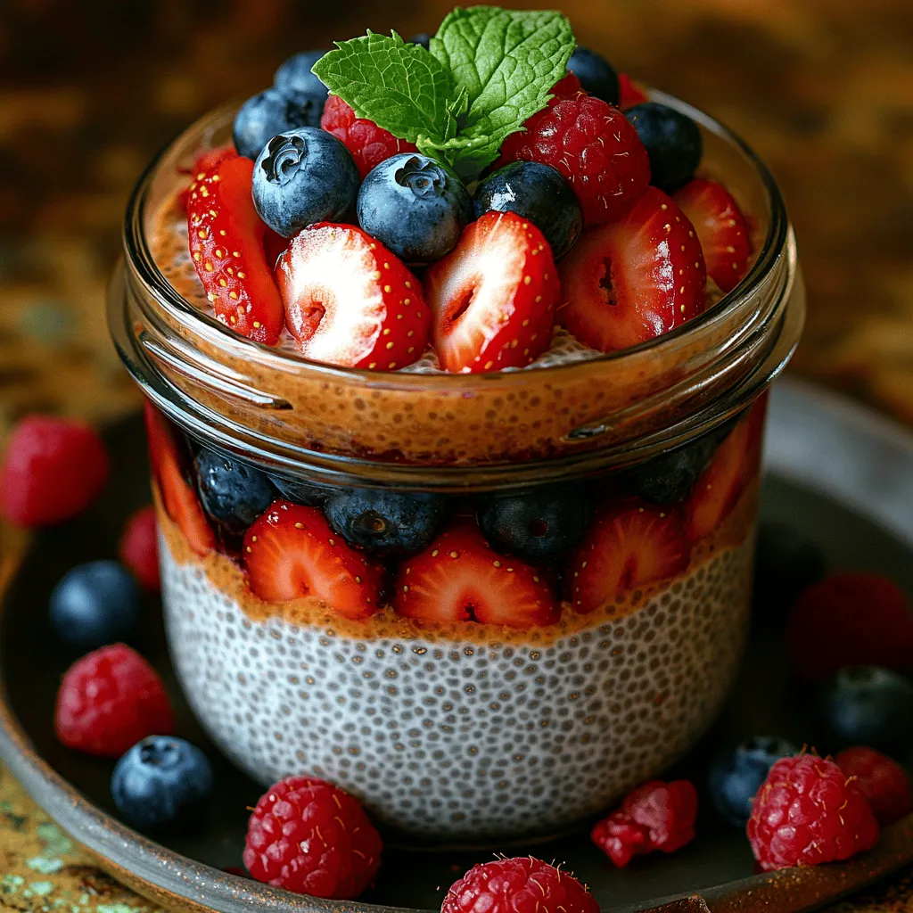 Chia seed pudding is quickly becoming a staple in health-conscious diets across the globe, and for good reason. This versatile dish can serve as a nourishing breakfast, a delightful dessert, or a satisfying snack. The star ingredient, chia seeds, have gained recognition for their impressive nutritional profile, which includes essential omega-3 fatty acids, dietary fiber, and a wealth of antioxidants. When combined with the creamy texture of almond milk and the natural sweetness of mixed berries, chia seed pudding transforms into a delectable treat that is as beneficial as it is enjoyable.