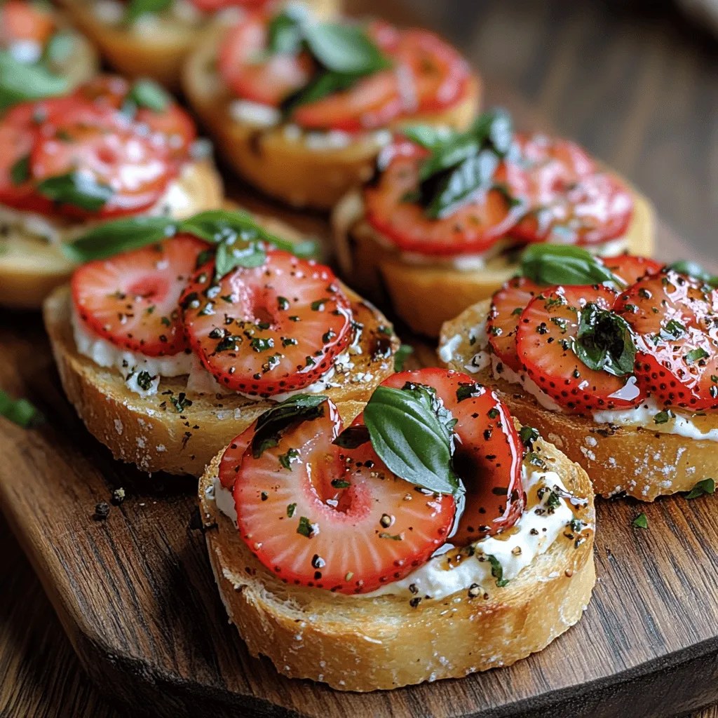 As the days grow longer and the sun shines brighter, summer invites us to savor its vibrant flavors. One dish that embodies the essence of this cheerful season is the Basil Strawberry Crostini. This delightful appetizer celebrates the harmonious pairing of sweet, juicy strawberries and aromatic basil, resulting in a refreshing bite that perfectly encapsulates summer's bounty.