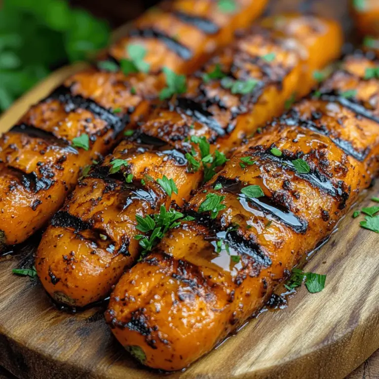 If you’re looking for a delightful side dish that perfectly balances sweetness with a hint of smokiness, honey glazed grilled carrots are sure to impress. This recipe transforms simple carrots into a gourmet treat that not only tastes amazing but also showcases the beauty of fresh ingredients. Whether you’re preparing for a backyard barbecue, a family dinner, or a festive holiday gathering, these carrots will elevate your meal and leave your guests raving.
