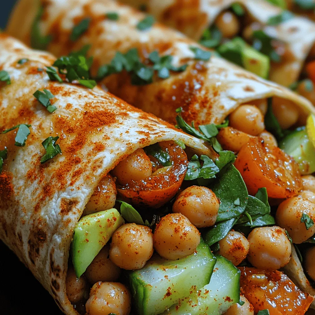 Chickpeas, also known as garbanzo beans, are the star ingredient in our Zesty Garlic Lemon Chickpea Wraps. These legumes are a powerhouse of nutrition, providing a rich source of protein, fiber, and essential vitamins and minerals. A 1-cup serving of cooked chickpeas contains about 15 grams of protein, making them an excellent meat alternative for vegetarians and vegans.