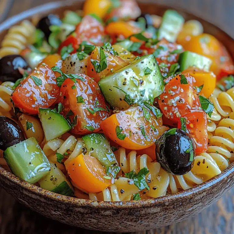 As the days grow warmer and the sun graces us with its presence, there's nothing quite like a refreshing dish to complement the summer vibe. Enter the Mediterranean Breeze Pasta Salad, a vibrant medley that embodies the essence of sunny days, outdoor gatherings, and wholesome eating. This pasta salad is not just a feast for the eyes, with its vivid colors and enticing textures, but it also serves as a nourishing option for summer picnics, family dinners, and potlucks.