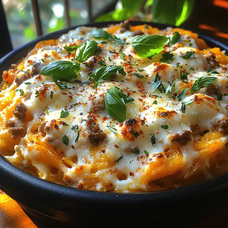 If you're seeking a scrumptious yet health-conscious alternative to traditional pasta, look no further than the Million Dollar Spaghetti Squash Pasta. This innovative dish combines the rich, comforting flavors of classic spaghetti with the nutritional benefits of spaghetti squash, creating a meal that is both satisfying and nourishing. With its creamy cheese blend and savory marinara, this recipe is a delightful way to incorporate more vegetables into your daily meals without sacrificing taste.