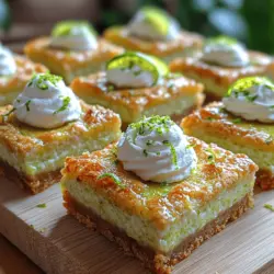 To truly appreciate the zesty key lime pie bars, it's essential to understand the core ingredients that contribute to their delightful flavor and texture. Each component plays a significant role, from the crust to the creamy filling and the finishing touch of whipped cream.