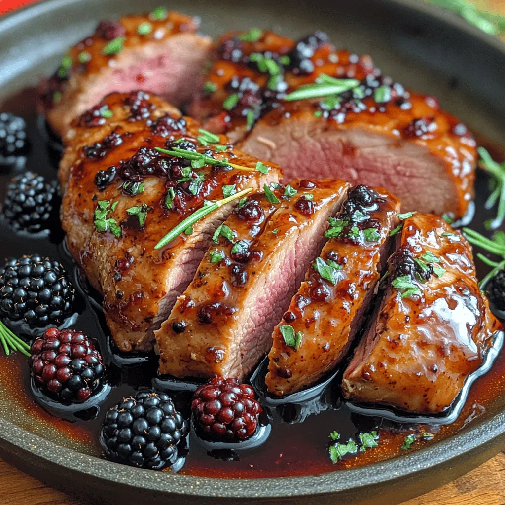 If you’re on the lookout for a dish that combines elegance with comfort, look no further than Blackberry Balsamic Glazed Pork. This delightful recipe showcases the perfect harmony between savory pork, the sweetness of ripe blackberries, and the tangy depth of balsamic vinegar. It’s a dish that not only tantalizes your taste buds but also elevates any meal into a special occasion. Whether you’re hosting a dinner party or simply preparing a cozy family dinner, this recipe is sure to impress.