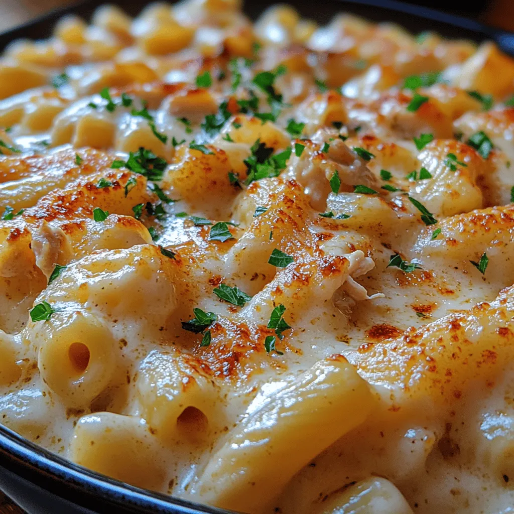 Understanding the key components of our dish is essential. Each ingredient plays a vital role in contributing to the overall flavor and texture of the Creamy Garlic Herb Chicken Mac and Cheese. Let’s break down the ingredients to highlight their purpose: