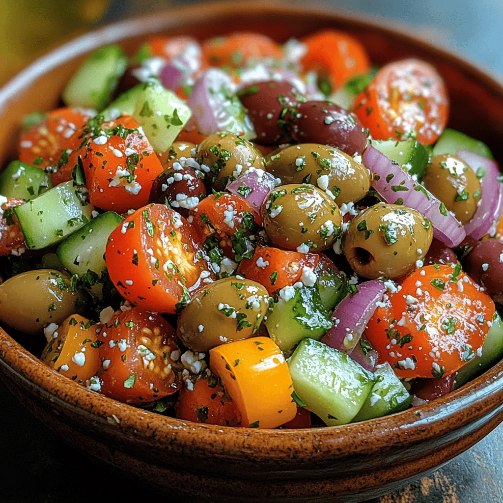 Welcome to the world of the Mediterranean Bliss Salad, a delightful dish that encapsulates the essence of Mediterranean cuisine. This vibrant salad is not only a feast for the eyes but also a celebration of fresh flavors and wholesome ingredients. With its colorful array of vegetables, creamy feta, and zesty dressing, this salad is perfect for any occasion—whether you're looking for a light lunch, a refreshing side dish, or a main course that embodies the spirit of the Mediterranean.
