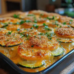 Zucchini is a remarkably versatile vegetable that often finds its way into a myriad of culinary creations. Originating from Central America, zucchini has become a staple in kitchens worldwide due to its subtle flavor and tender texture, making it an excellent canvas for rich and savory dishes. One such dish that shines a spotlight on zucchini is the Cheesy Zucchini Delight Casserole. This comforting and hearty recipe seamlessly blends the creaminess of various cheeses with the fresh taste of zucchini, creating a mouthwatering experience that is sure to delight everyone at the table.