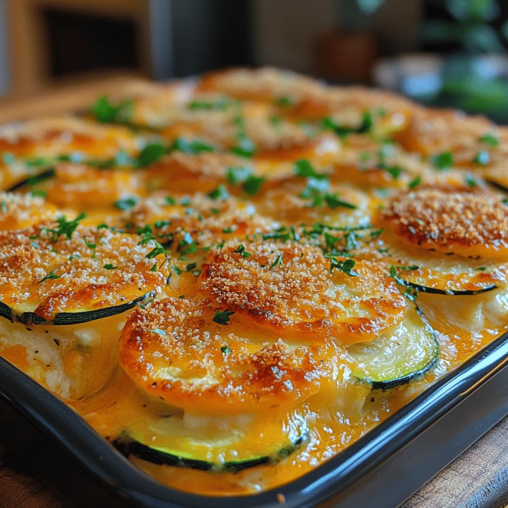 Zucchini is a remarkably versatile vegetable that often finds its way into a myriad of culinary creations. Originating from Central America, zucchini has become a staple in kitchens worldwide due to its subtle flavor and tender texture, making it an excellent canvas for rich and savory dishes. One such dish that shines a spotlight on zucchini is the Cheesy Zucchini Delight Casserole. This comforting and hearty recipe seamlessly blends the creaminess of various cheeses with the fresh taste of zucchini, creating a mouthwatering experience that is sure to delight everyone at the table.