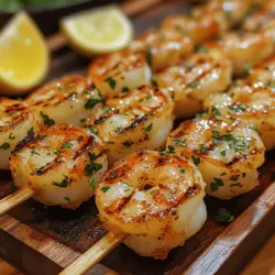 Grilled shrimp embodies the essence of summer dining—quick, healthy, and irresistibly delicious. Perfect for backyard barbecues or easy weeknight dinners, this dish is not only a delight for the taste buds but also a feast for the eyes. The zesty lemon herb flavor profile enhances the shrimp's natural sweetness, creating a vibrant dish that tantalizes the senses. This recipe's simplicity makes it accessible for everyone, from novice cooks dipping their toes into seafood preparation to seasoned chefs looking for a quick yet impressive meal.