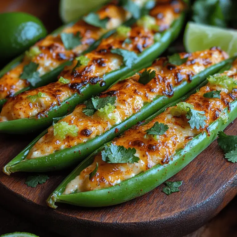 Chili lime snap pea poppers are a delightful fusion of flavor that has quickly become a favorite among snack enthusiasts. Imagine the satisfying crunch of fresh snap peas, paired with a creamy, zesty filling that delivers just the right amount of heat. This dish is not only a culinary treat but also a health-conscious choice, showcasing the beauty of vegetables dressed in a bold, exciting way. These poppers are perfect for parties, movie nights, or as a refreshing appetizer before a meal.