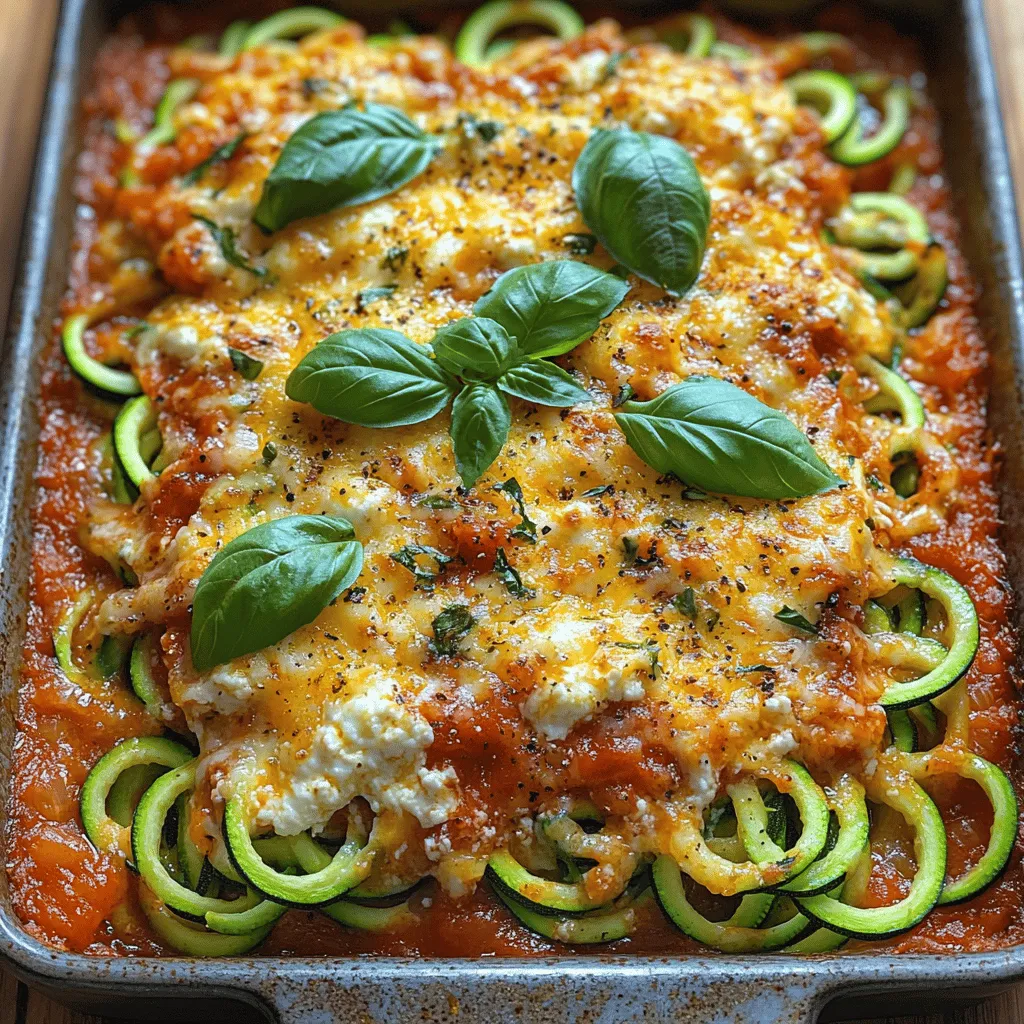 The foundation of any great dish lies in its ingredients. Let's delve into the components that make up the Cheesy Zucchini Noodle Bake, each contributing unique flavors and textures that elevate the dish.