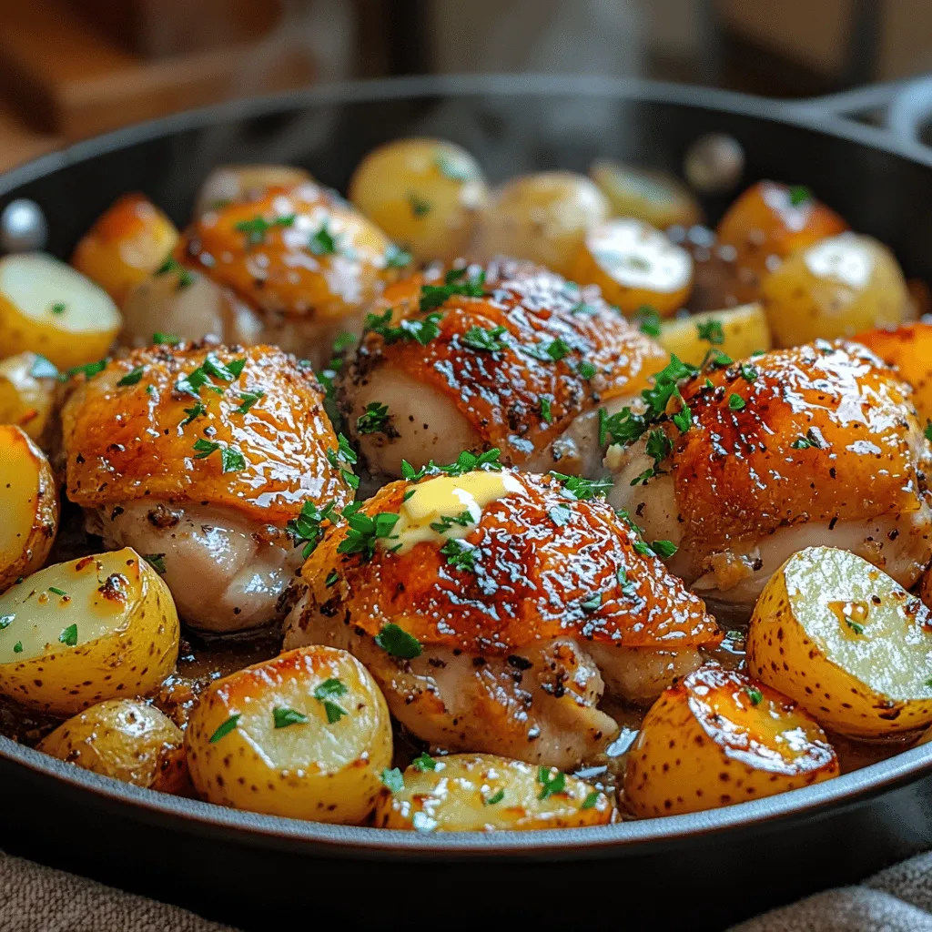 In the fast-paced world we live in, one-pan meals have emerged as a favorite among busy families and home cooks alike. These convenient dishes offer a myriad of benefits, from optimizing kitchen cleanup to providing a wholesome meal that can be prepared in a fraction of the time compared to traditional methods. One standout recipe in this category is the Garlic Butter Chicken and Potatoes Skillet. This dish combines tender chicken, crispy potatoes, and aromatic garlic, creating a delightful symphony of flavors that brings warmth and comfort to any dining table.
