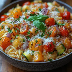 If you're looking for a dish that perfectly combines comfort, creaminess, and nutrition, look no further than Orzo Delight with Roasted Veggies. This delightful recipe features orzo pasta, a small rice-shaped pasta that cooks to a tender perfection, making it an ideal base for a variety of toppings and sauces. Orzo Delight is not only satisfying, but it also caters to various dietary preferences, offering vegan alternatives that ensure no one misses out on this delicious meal. With its vibrant colors, rich flavors, and wholesome ingredients, this dish is perfect for weeknight dinners, meal prep, or even a gathering with friends.