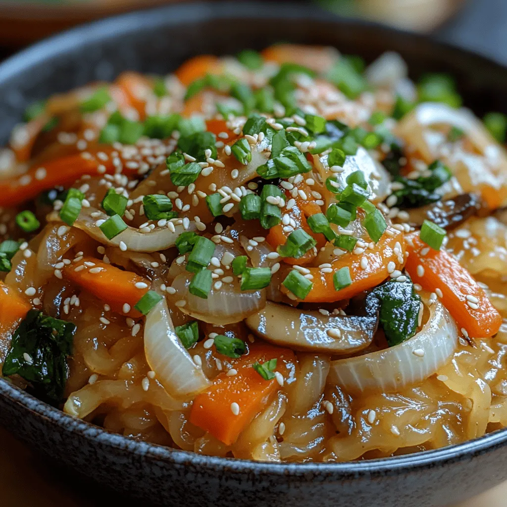 Japchae, a beloved dish in Korean cuisine, is much more than just a plate of noodles. This delightful stir-fried noodle dish is a harmonious blend of sweet potato noodles, fresh vegetables, and savory seasonings, creating a colorful and flavorful experience that captivates both the eyes and the palate. Its vibrant hues and delicious taste make it a popular choice for gatherings, celebrations, and family meals, symbolizing abundance and happiness.