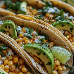 The magic of Sweet Heat Corn Tacos lies in their unique combination of contrasting flavors. Sweet corn kernels provide a natural sweetness that pairs beautifully with the spicy kick of chili powder and cayenne pepper. This balance creates a flavor profile that is both exciting and comforting, making these tacos a perfect option for anyone looking to explore new culinary horizons.