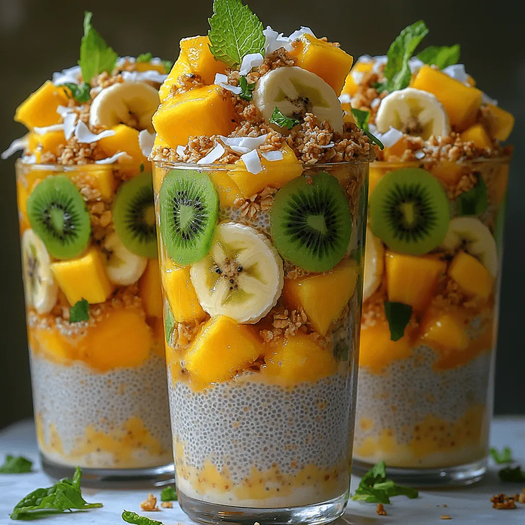 Chia pudding has emerged as a popular choice for breakfast and snack enthusiasts, providing a nutrient-dense option that is both satisfying and versatile. As a dish that can be prepared ahead of time, chia pudding is perfect for those with busy lifestyles who still want to maintain a healthy diet. This tropical chia pudding parfait recipe elevates the traditional approach by infusing vibrant flavors from fresh fruits and creamy coconut milk, making it a delightful way to start the day or a refreshing midday treat.