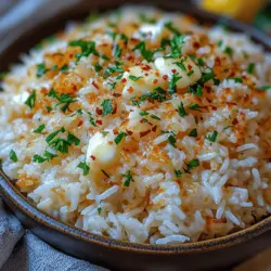 Garlic Parmesan Rice is more than just a side dish; it's a delightful blend of simple ingredients that transforms an ordinary meal into something extraordinary. This versatile dish combines the nutty flavor of long-grain white rice with the rich, savory notes of garlic and the creamy tang of Parmesan cheese. Whether served alongside grilled chicken, as a base for a stir-fry, or simply enjoyed on its own, Garlic Parmesan Rice is a crowd-pleaser that brings comfort to any table.