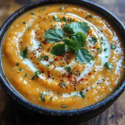 Welcome to the vibrant world of Carrot Ginger Coconut Bliss Soup, where the sweet earthiness of carrots meets the zesty warmth of ginger, all enveloped in the creamy richness of coconut milk. This delightful soup is not just a feast for the palate but also a nourishing embrace for your body and soul. The unique flavor profile of this soup combines sweetness, spiciness, and creaminess, creating a comforting dish that warms the heart and delights the senses.