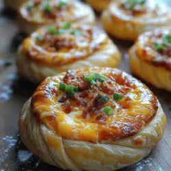 Cheesy Bacon Twists are the ultimate savory treat, perfectly embodying the blend of rich flavors and delightful textures that make them a favorite among snack enthusiasts. Whether you’re hosting a party, gathering with family, or simply craving a comforting snack at home, these twists are sure to impress. Their crispy, flaky exterior and gooey, cheesy interior create a mouthwatering experience that is hard to resist. The aroma of bacon and melted cheese wafting through your kitchen while they bake is nothing short of heavenly, making them an indulgent addition to any occasion.