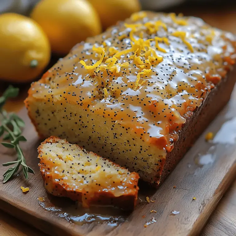To achieve the perfect Lemon Poppy Bliss Loaf, it’s essential to understand the role of each ingredient involved in the recipe. From the foundational elements that provide structure to the ingredients that enhance flavor, each component contributes to the loaf's unique character.