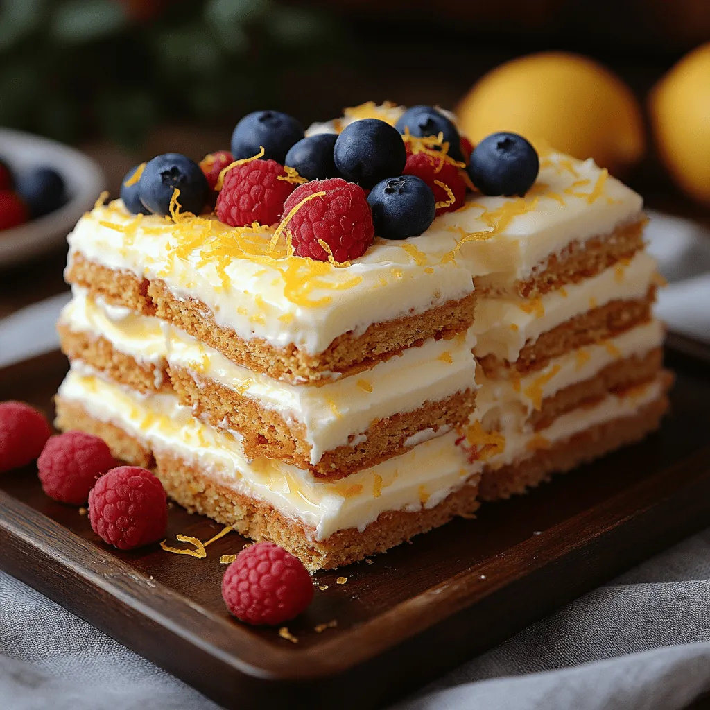 As the sun begins to shine brighter and temperatures rise, the craving for light and refreshing desserts becomes undeniable. Enter the Zesty Lemon Bliss Icebox Cake—a perfect sweet treat for warm weather that combines the invigorating essence of lemon with a creamy, dreamy texture. This no-bake dessert is not only a showstopper at summer gatherings but also exceptionally easy to prepare, making it a go-to recipe for both novice and seasoned bakers alike.