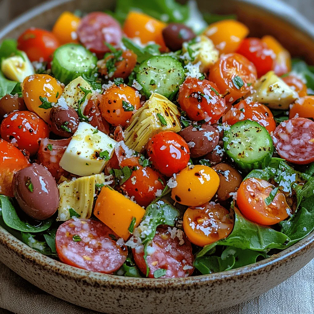 Antipasto, the traditional Italian appetizer, serves as a delightful prelude to any meal, characterized by its array of vibrant colors and flavors. The term "antipasto" translates to "before the meal," and it typically features a medley of cured meats, cheeses, olives, and marinated vegetables, showcasing the best of Italian culinary traditions. This classic dish has evolved into various forms, with the antipasto salad emerging as a popular choice that combines all these elements into a refreshing, nutritious ensemble.