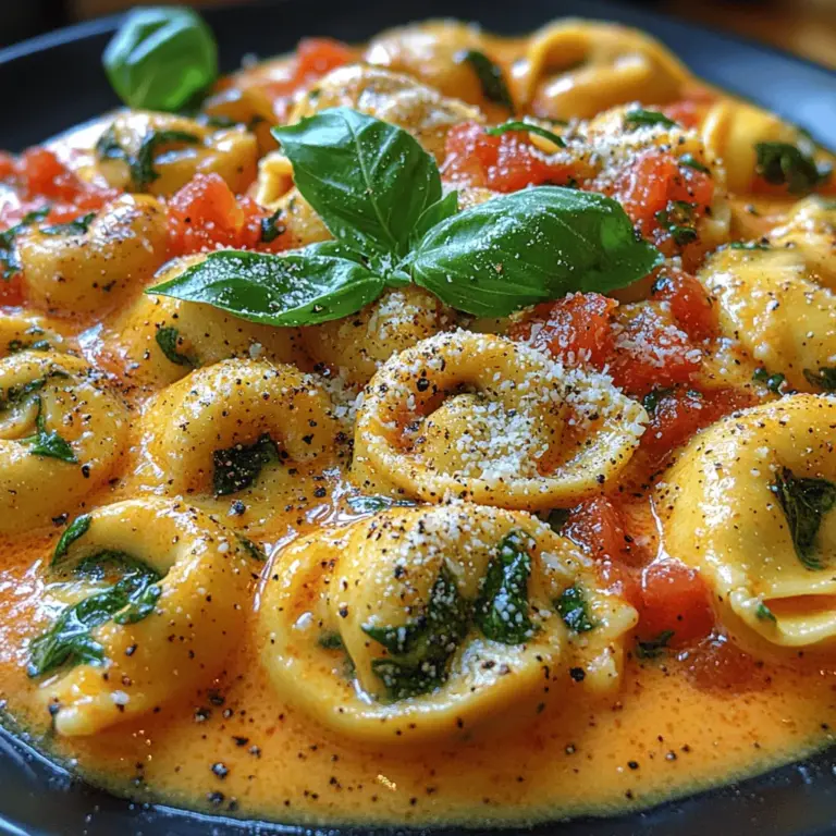 To create a truly memorable Creamy Tomato Spinach Tortellini, it is essential to utilize high-quality ingredients that contribute both flavor and nutrition. Here’s a closer look at each core component of this dish: