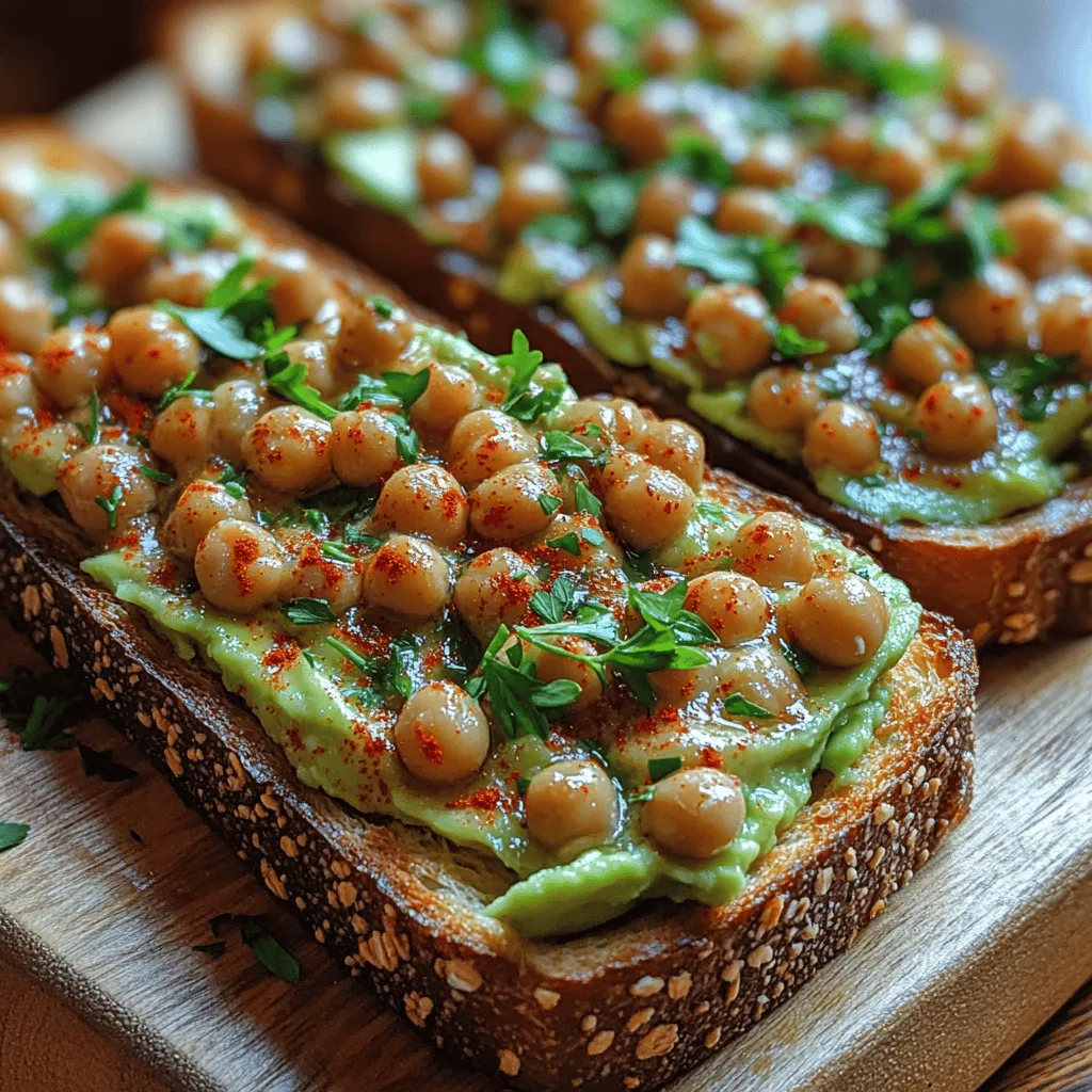 In recent years, avocado toast has become a staple in the world of healthy eating, and rightfully so. This versatile dish has evolved beyond its simple roots, with various toppings and combinations that cater to a wide range of tastes and dietary preferences. One such delightful variation is the Chickpea Avocado Toast, a nutritious and trendy dish that combines the creamy richness of avocados with the hearty texture of chickpeas. This delicious toast is not just visually appealing but also packed with nutrients that make it suitable for any meal of the day—from a hearty breakfast to a satisfying snack or even a light lunch.