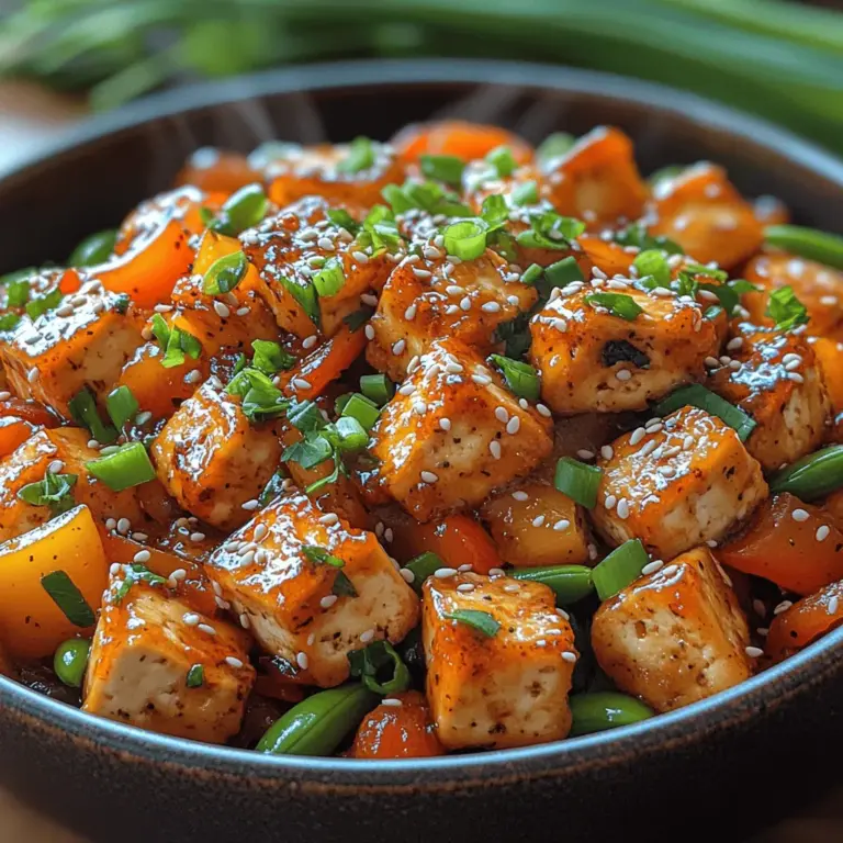 Tofu is a versatile and nutrient-dense ingredient that has been a staple in Asian diets for centuries. Made from soybeans, it is an excellent source of plant-based protein, making it popular among vegetarians and vegans. Tofu comes in various textures, including silken, soft, firm, and extra-firm, allowing for a range of culinary applications. For this Sweet and Sour Tofu Stir Fry, firm or extra-firm tofu is recommended as it holds its shape well during cooking and can achieve a delightful crispy texture when sautéed.