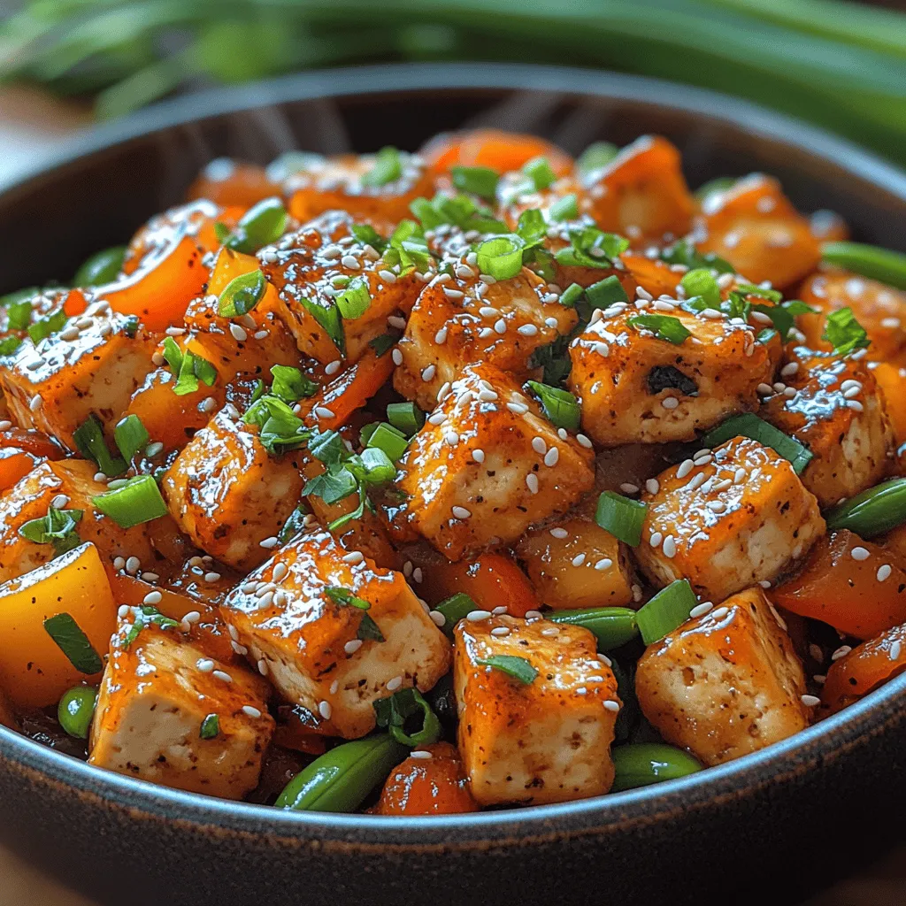 Tofu is a versatile and nutrient-dense ingredient that has been a staple in Asian diets for centuries. Made from soybeans, it is an excellent source of plant-based protein, making it popular among vegetarians and vegans. Tofu comes in various textures, including silken, soft, firm, and extra-firm, allowing for a range of culinary applications. For this Sweet and Sour Tofu Stir Fry, firm or extra-firm tofu is recommended as it holds its shape well during cooking and can achieve a delightful crispy texture when sautéed.