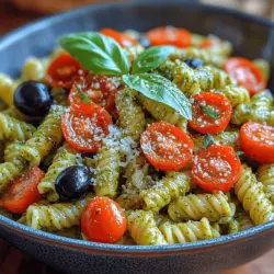 As the sun shines brighter and temperatures rise, our culinary cravings often shift toward lighter, more refreshing dishes. Enter Chilled Pesto Paradise Pasta—a vibrant, flavorful dish that encapsulates the essence of summer while remaining satisfying enough for any occasion. This delightful recipe harmonizes the aromatic freshness of basil, the creamy richness of Parmesan cheese, and the nutty crunch of pine nuts, creating an irresistible pasta experience that is perfect for a family gathering, a picnic in the park, or a simple weeknight dinner.