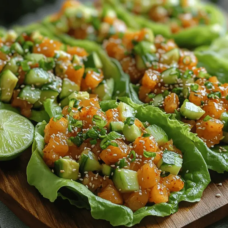 To create the perfect Sassy Spicy Tuna Lettuce Wraps, it’s essential to understand each ingredient's role in contributing to the dish's overall flavor and nutritional value. Let's break down the key components that make this recipe shine.