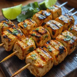 If you're on the lookout for a dish that is not only bursting with flavor but also simple to prepare and perfect for various occasions, look no further than Coconut Lime Chicken Skewers. This delightful recipe combines tender chicken breast marinated in a zesty and creamy coconut-lime mixture, creating a tropical escape right in your backyard. Whether you're firing up the grill for a summer barbecue, hosting a casual dinner party, or simply looking for a quick weeknight meal, these skewers will impress and satisfy.