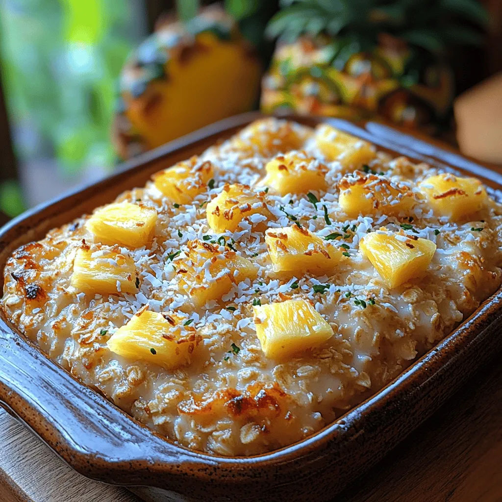 When it comes to baking, the quality and type of ingredients you use can significantly impact the final outcome of your dish. For our Tropical Paradise Pineapple Coconut Baked Oatmeal, we’ll focus on several key ingredients that contribute to its delightful flavor and texture.