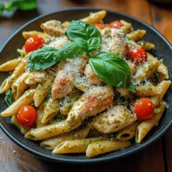 To truly appreciate the Creamy Pesto Chicken Penne, it's essential to understand the key ingredients that come together to create this delightful dish. Each component plays a vital role in the flavor and overall texture, contributing to a well-rounded meal.
