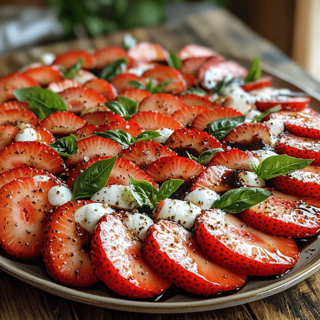 As the summer sun shines brightly and the days grow longer, the allure of fresh, vibrant flavors becomes irresistible. One dish that perfectly embodies the essence of summer is the Balsamic Strawberry Caprese. This innovative twist on the classic Italian Caprese salad combines the sweet juiciness of ripe strawberries with the creamy texture of fresh mozzarella and the aromatic freshness of basil. The result is not only a feast for the eyes but also a tantalizing treat for the palate.