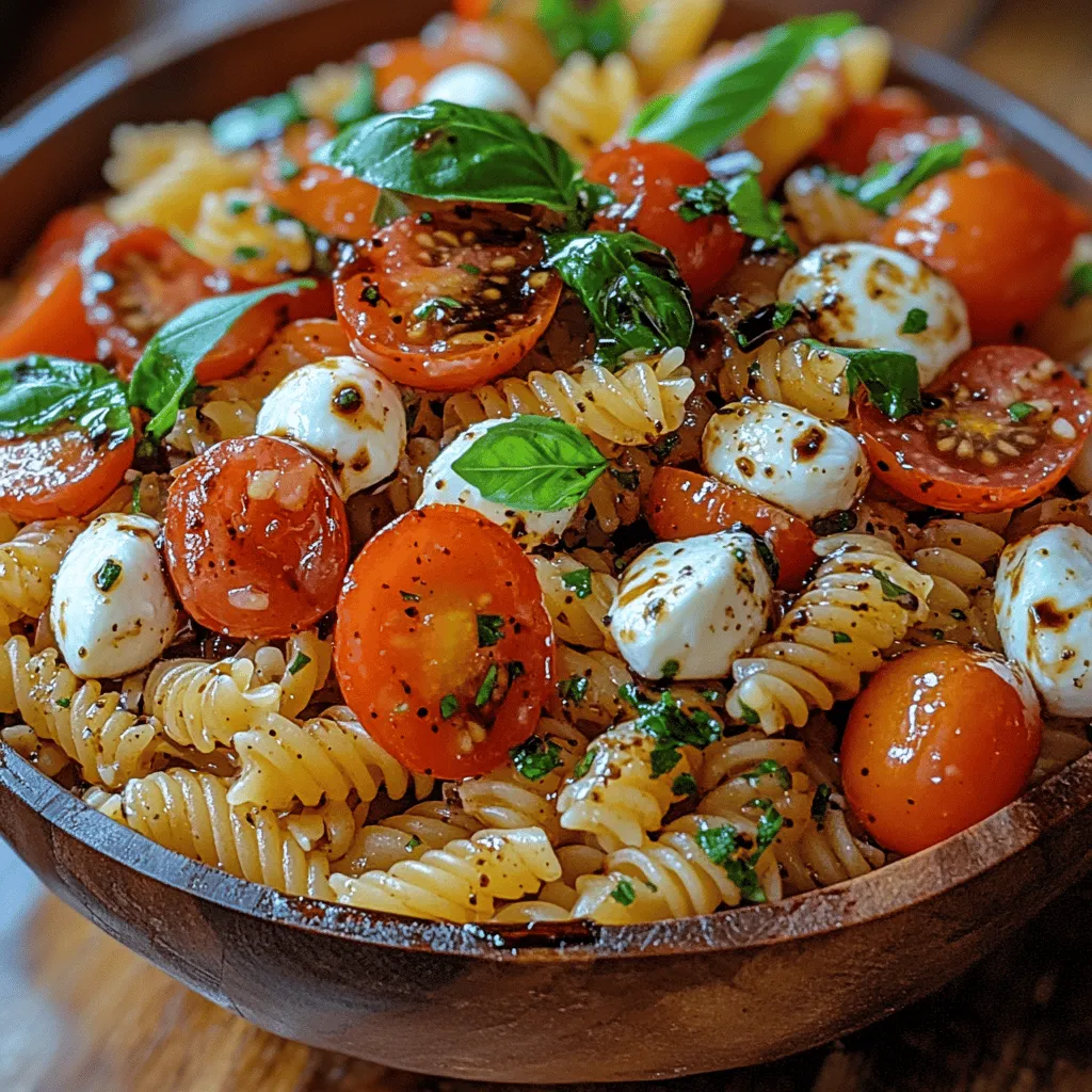 Caprese Pasta Salad is a vibrant and refreshing dish that beautifully marries the classic flavors of a traditional Caprese salad with the comforting heartiness of pasta. Originating from the picturesque island of Capri in Italy, the Caprese salad is traditionally composed of fresh mozzarella, ripe tomatoes, and fragrant basil, all drizzled with olive oil and balsamic vinegar. This delightful combination captures the essence of Italian cuisine, emphasizing fresh, high-quality ingredients and simple preparation.
