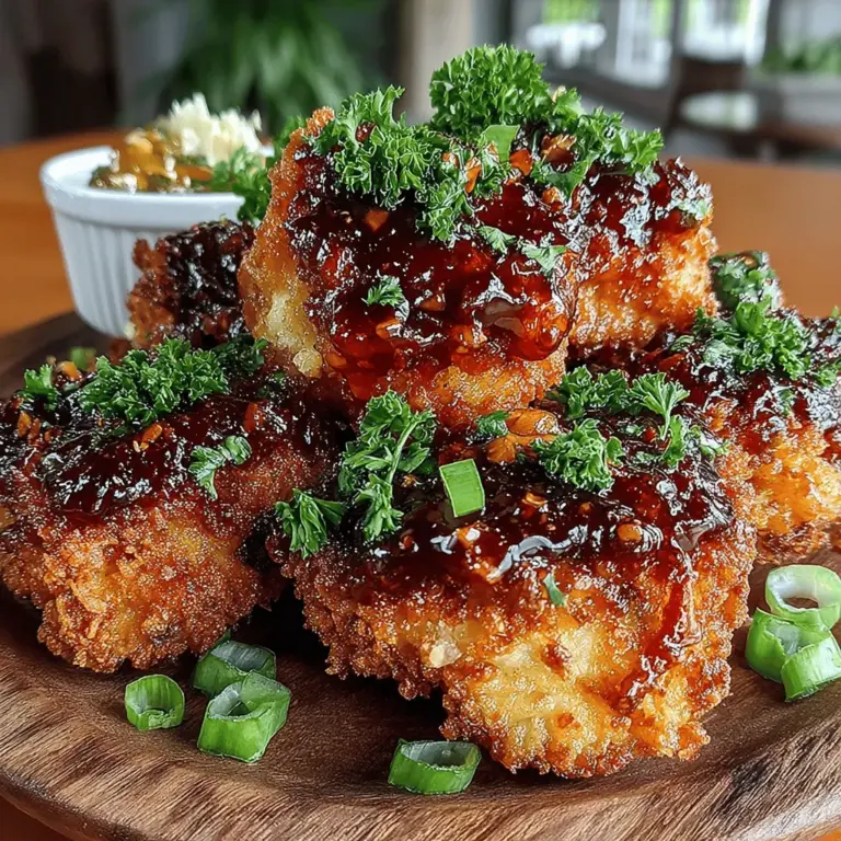 In the world of comfort food, few dishes can compete with the allure of chicken nuggets. The Sweet & Spicy Chili Honey Chicken Nuggets take this beloved classic to a new level by introducing a delightful balance of sweet and spicy flavors. This dish is not just a meal; it's an experience that caters to both the palate and the senses. The combination of honey's natural sweetness with the fiery kick of chili offers a unique twist that makes these nuggets irresistible. Whether you're serving them at a family dinner, enjoying them as a game day snack, or presenting them at a casual gathering, these nuggets promise to be a crowd-pleaser.