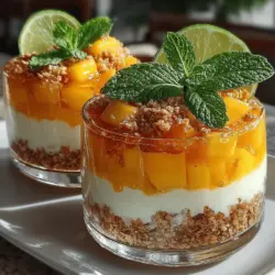 As the sun shines brightly and the days grow warmer, there is no better way to embrace the spirit of summer than with a dessert that captures the essence of tropical paradise. The Tropical Bliss No-Bake Mango Parfaits are a delightful concoction that merges the vibrant, juicy sweetness of ripe mangoes with the creamy richness of Greek yogurt, creating a refreshing treat that is not only easy to prepare but also satisfying to the palate. Whether you're planning a brunch gathering with friends, seeking a healthy dessert option for your family, or simply craving a taste of the tropics, these parfaits are the perfect solution.