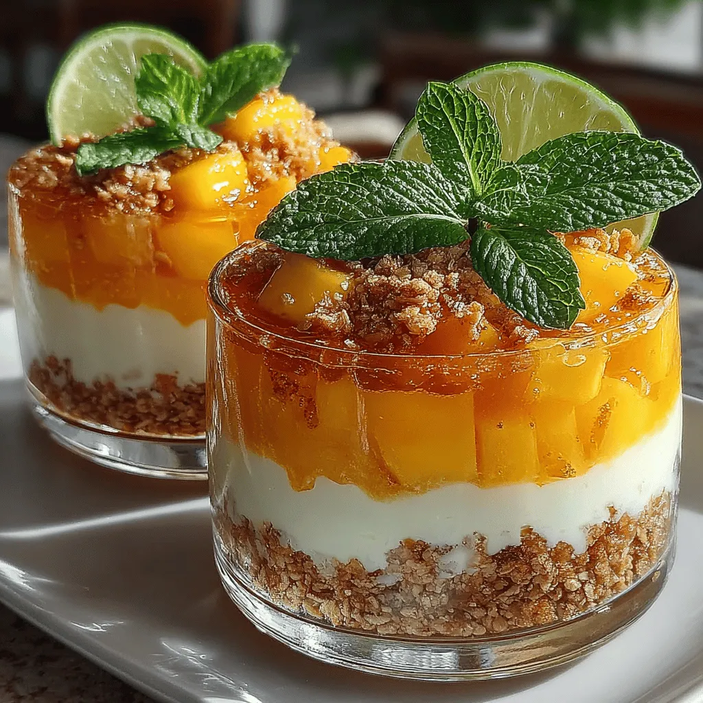 As the sun shines brightly and the days grow warmer, there is no better way to embrace the spirit of summer than with a dessert that captures the essence of tropical paradise. The Tropical Bliss No-Bake Mango Parfaits are a delightful concoction that merges the vibrant, juicy sweetness of ripe mangoes with the creamy richness of Greek yogurt, creating a refreshing treat that is not only easy to prepare but also satisfying to the palate. Whether you're planning a brunch gathering with friends, seeking a healthy dessert option for your family, or simply craving a taste of the tropics, these parfaits are the perfect solution.