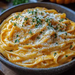 As the leaves begin to change and the air turns crisp, the warmth and richness of autumn flavors beckon us into the kitchen. One dish that embodies the essence of this season is the Harvest Creamy Pumpkin Pasta Sauce. This delightful recipe not only captures the spirit of fall but also offers a comforting, creamy sauce that pairs beautifully with pasta, making it a perfect choice for cozy dinners with family and friends. With its vibrant hue and luscious texture, this sauce is sure to be a hit on your dinner table.