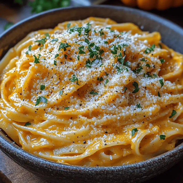 As the leaves begin to change and the air turns crisp, the warmth and richness of autumn flavors beckon us into the kitchen. One dish that embodies the essence of this season is the Harvest Creamy Pumpkin Pasta Sauce. This delightful recipe not only captures the spirit of fall but also offers a comforting, creamy sauce that pairs beautifully with pasta, making it a perfect choice for cozy dinners with family and friends. With its vibrant hue and luscious texture, this sauce is sure to be a hit on your dinner table.